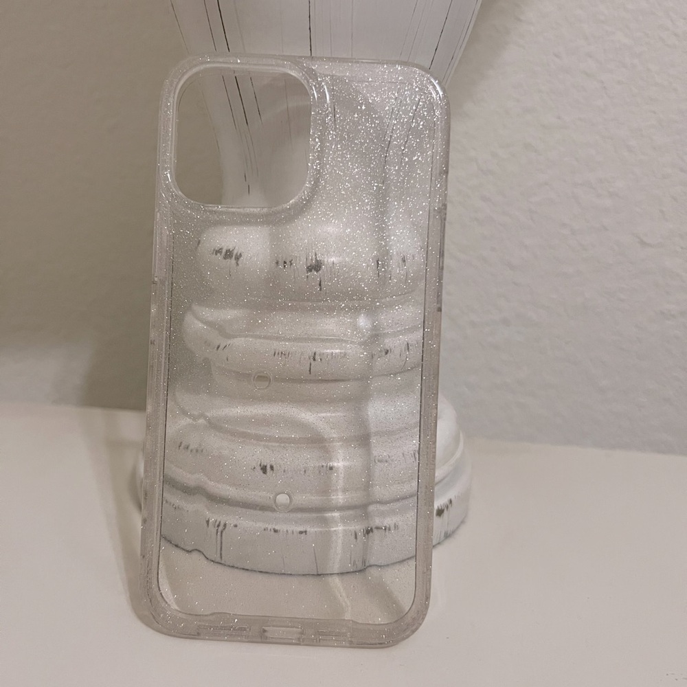Clear Sparkle Loopy phone case